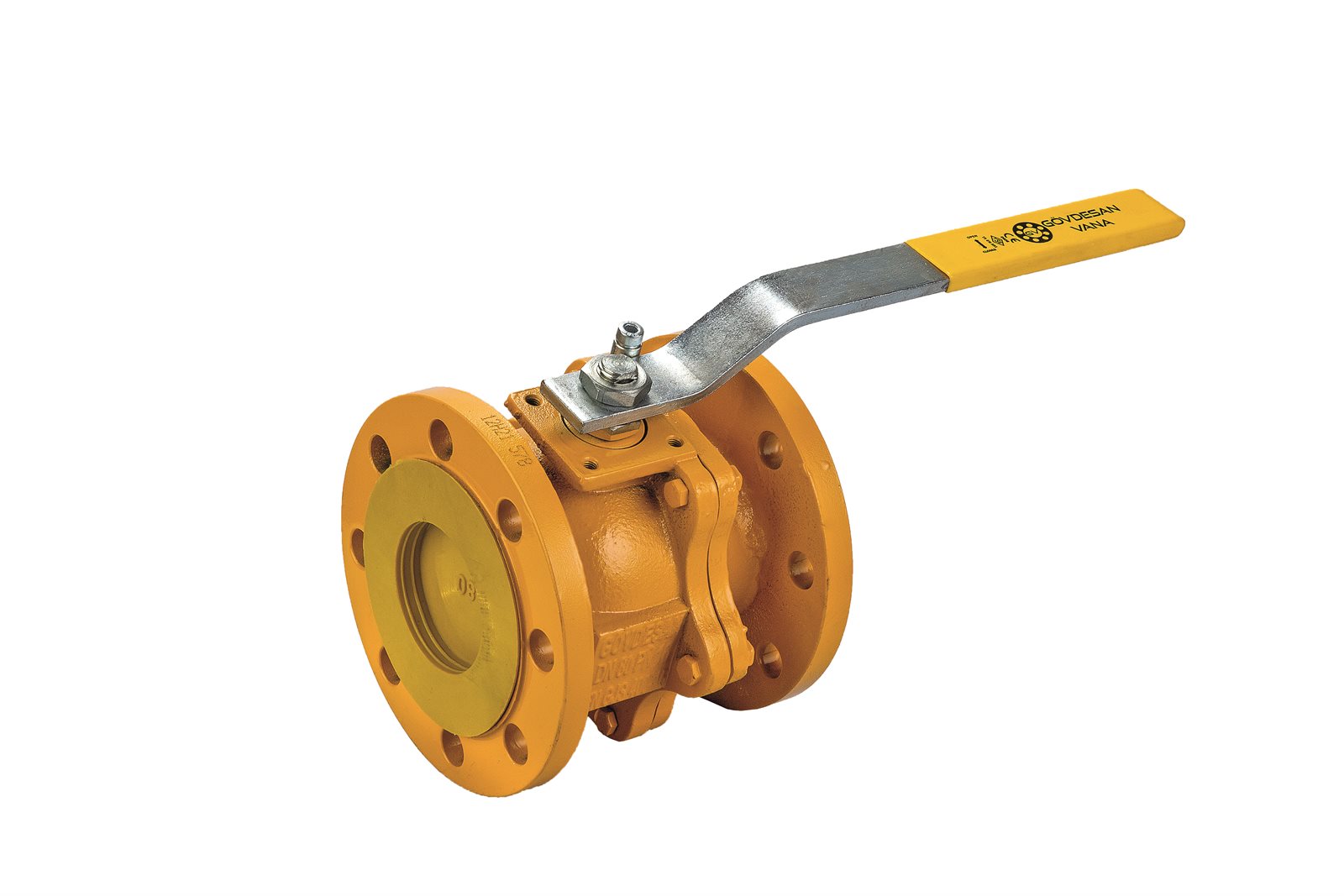 PN 16- Flanşlı Doğalgaz Küresel Vana - 2 Parçalı - Sfero